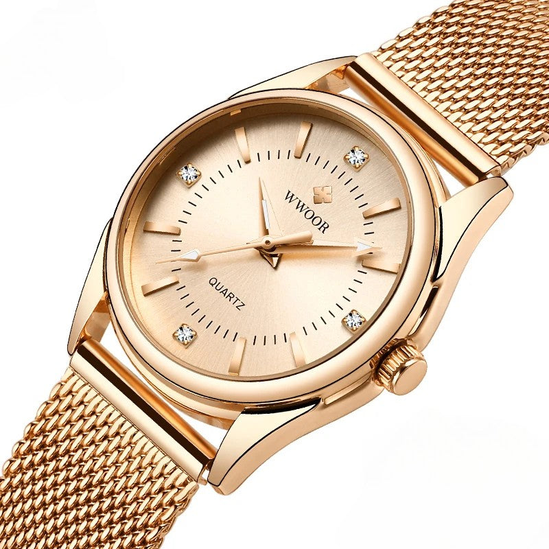 Luxury Women's Gold Watch with Diamonds: Impeccable Elegance and Style