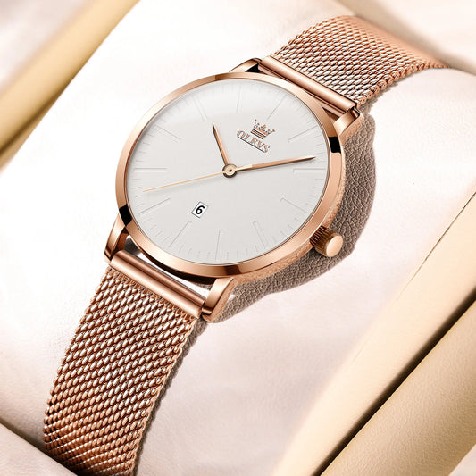 Montre de Luxe  pour Femmes en Or Rose : Élégance et Performances Imbattables