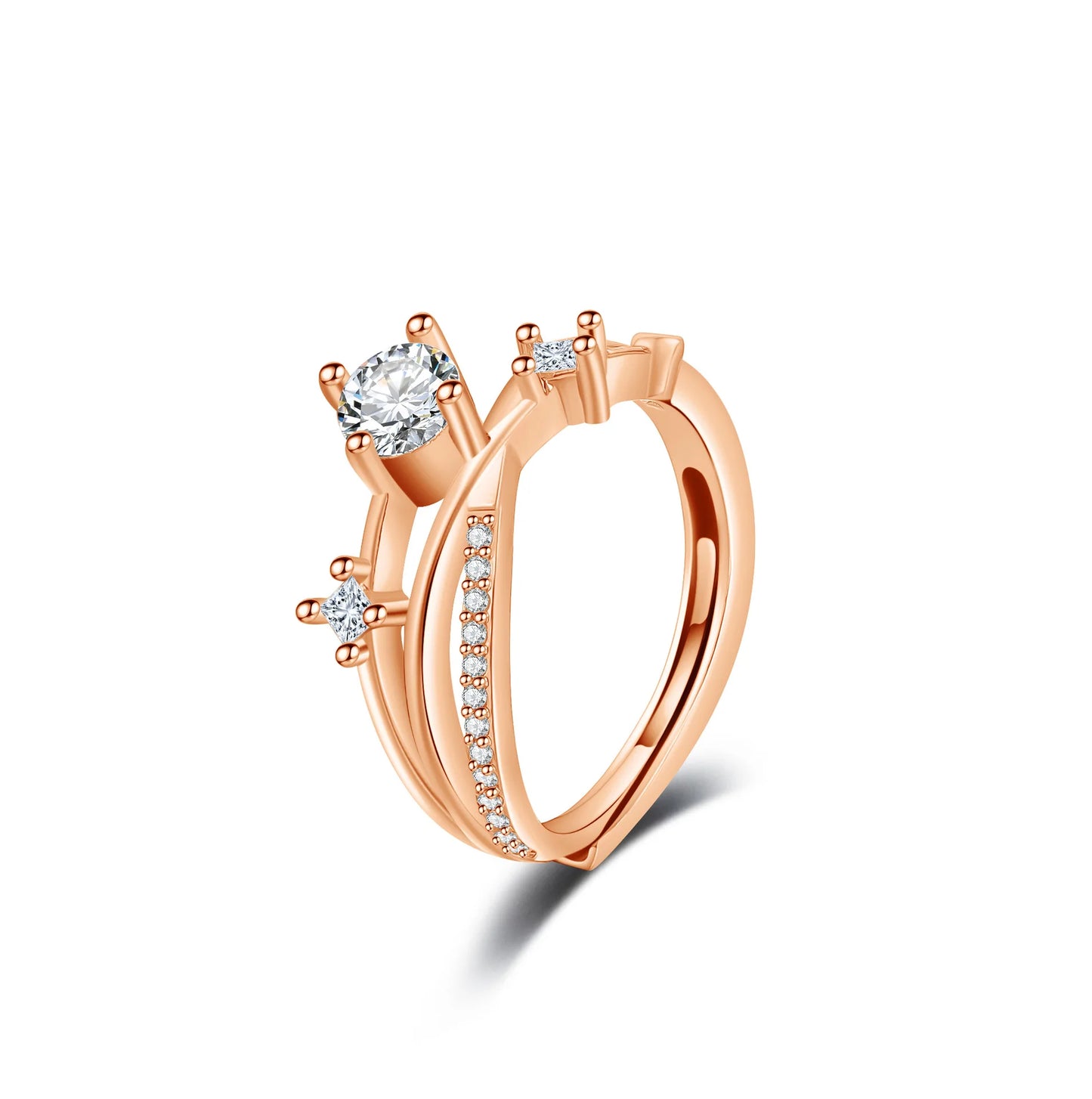 Bague de Luxe en Zircon pour Femmes : Élégance Intemporelle  pour des Occasions Spéciales