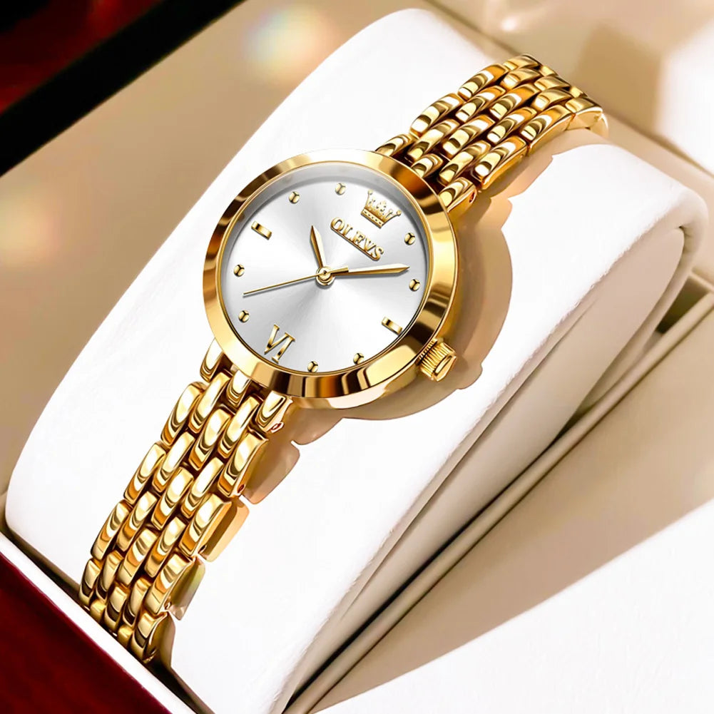 Luxury Watch for Women: Golden Elegance and Timeless Functionality